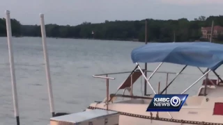 Watch: Helicopter's low flight over Weatherby Lake draws spectators