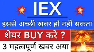 IEX SHARE LATEST NEWS 😇 IEX SHARE NEWS TODAY • PRICE ANALYSIS • STOCK MARKET INDIA