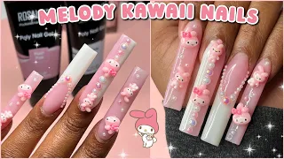 MELODY KAWAII POLYGEL NAILS! NEW ROSALIND HUGE POLYGELS | Nail Tutorial