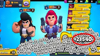 I Got 21,540 TOKENS in This Video!!🤯 62 QUESTS!!✅ 51 TIERS!!👻 - Brawl Stars