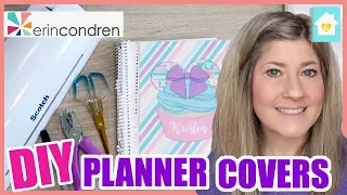 DIY ERIN CONDREN PLANNER COVERS | HOW TO MAKE A PLANNER COVER 2020