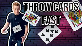 HOW TO THROW CARDS FAST! | Finger Flick Tutorial [2020]