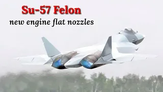 Russia Sukhoi Su-57 Felon has begun tests of new engine flat nozzles - Weapons Update
