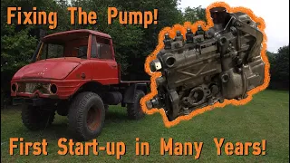 The Red Mog  - Fixing the pump - First start-up in many years!