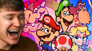 Reacting to The ULTIMATE "Super Mario Bros Movie" RECAP CARTOON!