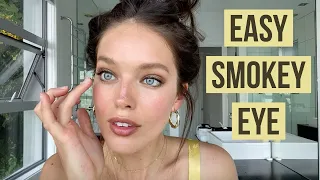 Natural + Easy Brown Smokey Eye Makeup Tutorial | Emily DiDonato