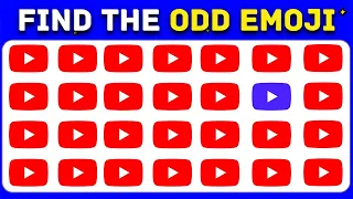 FIND THE ODD EMOJI OUT Spot The Difference to Win! | Odd One Out Puzzle | Quiz ulaib Emoji Quizzes😂