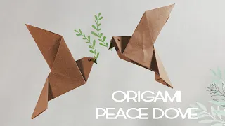 Origami Peace Dove 🕊 DIY Paper Bird Tutorial 🕊 Origami Easy