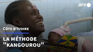 Côte d'Ivoire: la méthode "kangourou" pour sauver les bébés prématurés | AFP