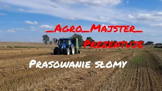 🚨💪Prasowanie słomy 2023🚜New Holland t5 i presa Jonh Deere 592 premium🚜💪🚨🚨OPÓR FEST🚨