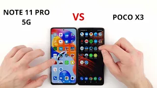 Xiaomi Redmi Note 11 Pro 5G vs Poco X3 SPEED TEST