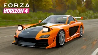 Forza Horizon 4 | Mazda RX7 - Tokyo Drift Gameplay | Realistic Driving