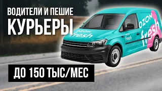 Работа курьером Ozon Fresh на авто, мопеде и пешком. Правда о доходе, обзор и условия. Озон Фреш