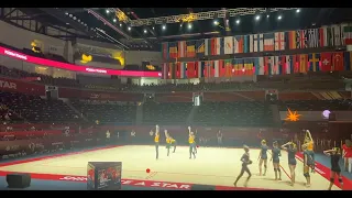 Junior Group Team Ukraine 5 Balls Podium Trainings - European Championships Baku 2023