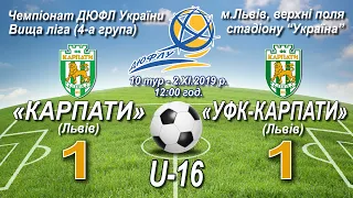 "Карпати" U-16 - "УФК-Карпати" U-16 1:1 (1:0). Гра