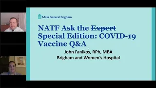 NATF Ask the Expert Special Edition: COVID-19 Vaccine Q&A