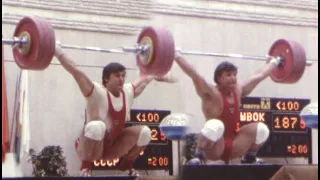 422,5kg Total - Popov Alexander vs. Kuznetsov Pavel@100kg - 1983 Weightlifting World Championships