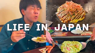 [Vlog] Daily Life In Japan🇯🇵,Celebrating 10,000 friends! ! I went to eat Okonomiyaki