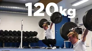 120kg Snatch PR | Mathias Hove Johansen
