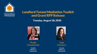 Webinar: Landlord Tenant Mediation Toolkit and Grant RFP Release