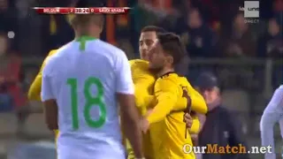 Belgium vs Saudi Arabia 4-0 International friendly 27th March  2018