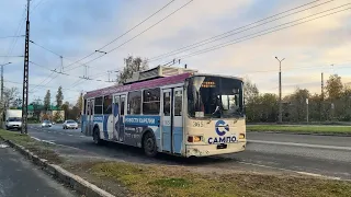Троллейбус, маршрут №7а ЛиАЗ-5280 б.365 (17.10.2023) Петрозаводск
