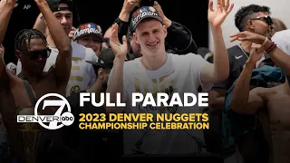 Full parade video: Denver Nuggets championship celebration through downtown