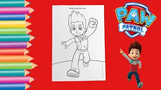 Coloring Paw Patrol Ryder Coloring Page / Gabby’s Coloring Show