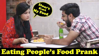 Eating Strangers Food Prank | Pranks In Pakistan | Humanitarians