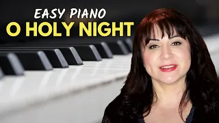 O Holy Night EASY PIANO TUTORIAL  |  Sheet Music