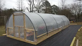 Our CATTLE PANEL GREENHOUSE IS FINISHED!