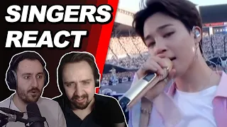 Singers First Time Reaction to BTS Live -  Baepsae (Silver Spoon) | Reaction