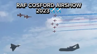 RAF Cosford Airshow 2023 Highlights + Displays By Red Arrows, Swiss Acrobatic Team And Others..