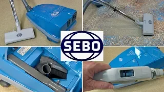 Sebo Airbelt C3 Power Canister Vacuum Cleaner Unboxing & Demonstration