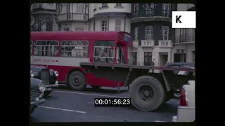 1960s 1970s POV Driving through Central London, 35mm