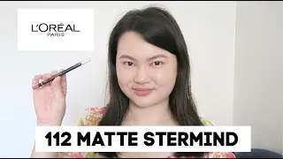 L'Oreal Pairs Colour Riche Matte 112 Stermind Review + Swatch + Try On | Tracey Studio