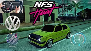 Volkswagen Colf gti 76 Nfs HEAT gameplay logitech G29 and gearbox need for speed