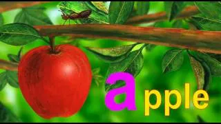 Learn the ABCs in Lower-Case: "a" is for ant and apple