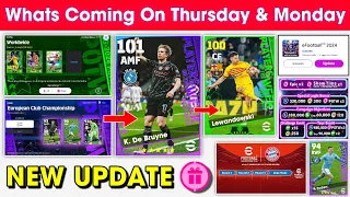 What Is Coming On Thursday & Next Monday In eFootball 2024 Mobile !! V.3.3.1 Update & Free Coins 🤩🔔