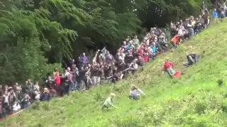 Cheese Rolling at Cooper's Hill, Gloucestershire, 2012