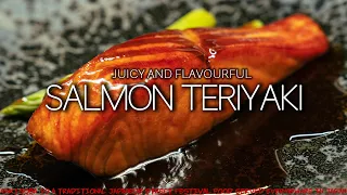 Easy succulent  Salmon Teriyaki  (照り焼きサーモン）Japanese Izakaya food
