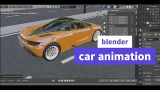 mclaren car animation using blender in 5 minutes