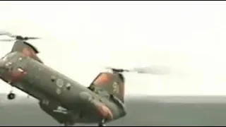 pilot does crazy things with Chinook helicopter!