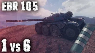 EBR 105 - 1 vs 6 - 3rd MoE - 8,8K Damage - 8 Kills - World of Tanks