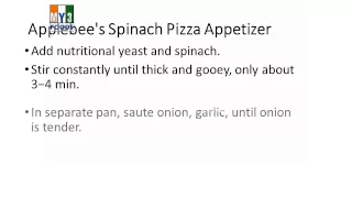 Applebee's Spinach Pizza Appetizer | RECIPES | EASY TO LEARN