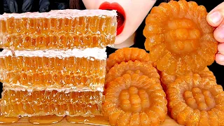 벌집꿀 약과 먹방 ASMR RAW HONEYCOMB YAKGWA HONEY COOKIES MUKBANG EATING SOUNDS 咀嚼音 | ZOEY ASMR