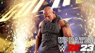 WWE2K23 - GOLDBERG UPDATED PYRO ENTRANCE AND ATTIRE WHO'S NEXT ❓