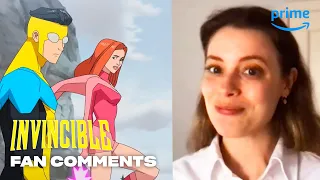 Gillian Jacobs and Robert Kirkman of Invincible React To Fan Comments | Prime Video