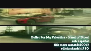 Bullet For My Valentine   Hand of Blood sub español (Nfs Most wanted)