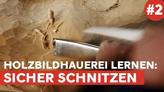 Nie wieder verletzen beim Schnitzen – Sicher Schnitzen lernen | Holzbildhauerei lernen